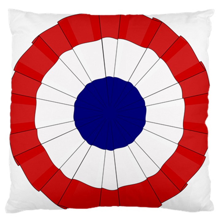 National Cockade of France  Standard Flano Cushion Case (One Side)