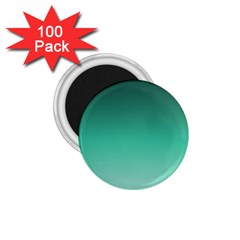 Biscay Green Gradient Ombre 1 75  Magnets (100 Pack)  by SpinnyChairDesigns