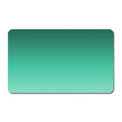 Biscay Green Gradient Ombre Magnet (rectangular) by SpinnyChairDesigns