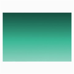 Biscay Green Gradient Ombre Large Glasses Cloth (2 Sides) by SpinnyChairDesigns