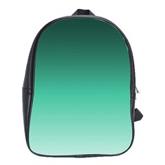 Biscay Green Gradient Ombre School Bag (large) by SpinnyChairDesigns