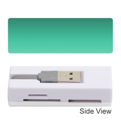 Biscay Green Gradient Ombre Memory Card Reader (stick) by SpinnyChairDesigns