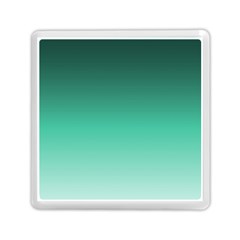 Biscay Green Gradient Ombre Memory Card Reader (square) by SpinnyChairDesigns
