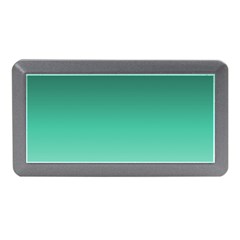 Biscay Green Gradient Ombre Memory Card Reader (mini) by SpinnyChairDesigns