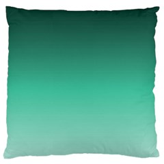 Biscay Green Gradient Ombre Large Cushion Case (two Sides)