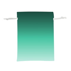 Biscay Green Gradient Ombre Lightweight Drawstring Pouch (l) by SpinnyChairDesigns