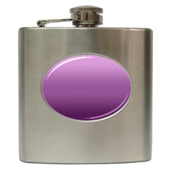 Purple Gradient Ombre Hip Flask (6 Oz) by SpinnyChairDesigns