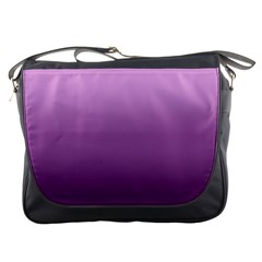 Purple Gradient Ombre Messenger Bag by SpinnyChairDesigns