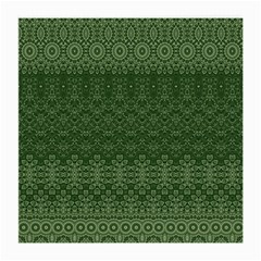 Boho Fern Green Pattern Medium Glasses Cloth (2 Sides) by SpinnyChairDesigns