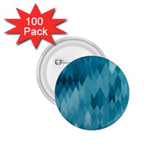 Cerulean Blue Geometric Patterns 1 75  Buttons (100 Pack)  by SpinnyChairDesigns