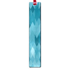 Cerulean Blue Geometric Patterns Large Book Marks