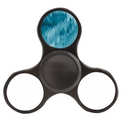 Cerulean Blue Geometric Patterns Finger Spinner