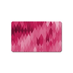 Blush Pink Geometric Pattern Magnet (name Card)