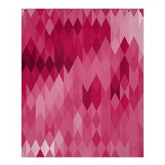 Blush Pink Geometric Pattern Shower Curtain 60  X 72  (medium)  by SpinnyChairDesigns