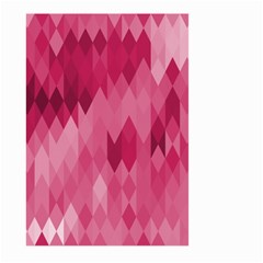 Blush Pink Geometric Pattern Large Garden Flag (two Sides) by SpinnyChairDesigns