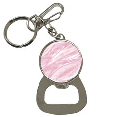 Pastel Pink Feathered Pattern Bottle Opener Key Chain by SpinnyChairDesigns