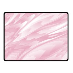 Pastel Pink Feathered Pattern Fleece Blanket (small) by SpinnyChairDesigns