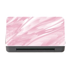 Pastel Pink Feathered Pattern Memory Card Reader With Cf by SpinnyChairDesigns