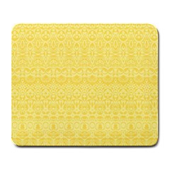 Boho Saffron Yellow Color Large Mousepads by SpinnyChairDesigns