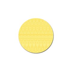 Boho Saffron Yellow Color Golf Ball Marker (10 Pack) by SpinnyChairDesigns