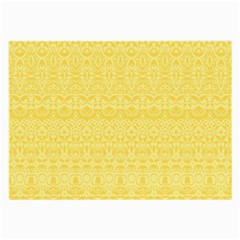 Boho Saffron Yellow Color Large Glasses Cloth (2 Sides) by SpinnyChairDesigns