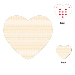 Boho Lemon Chiffon Pattern Playing Cards Single Design (heart) by SpinnyChairDesigns