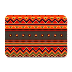 Boho Orange Tribal Pattern Plate Mats by SpinnyChairDesigns