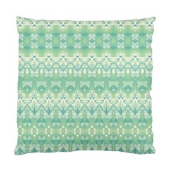 Boho Biscay Green Pattern Standard Cushion Case (one Side) by SpinnyChairDesigns