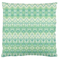 Boho Biscay Green Pattern Standard Flano Cushion Case (one Side) by SpinnyChairDesigns