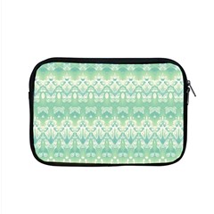 Boho Biscay Green Pattern Apple Macbook Pro 15  Zipper Case by SpinnyChairDesigns