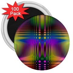 Abstract Psychedelic Pattern 3  Magnets (100 Pack) by SpinnyChairDesigns