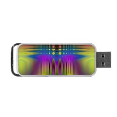 Abstract Psychedelic Pattern Portable Usb Flash (one Side) by SpinnyChairDesigns