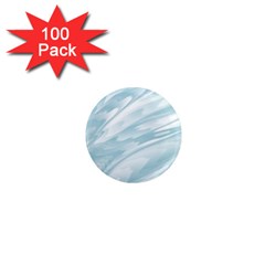 Light Blue Feathered Texture 1  Mini Magnets (100 Pack)  by SpinnyChairDesigns