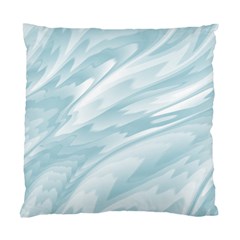 Light Blue Feathered Texture Standard Cushion Case (one Side) by SpinnyChairDesigns