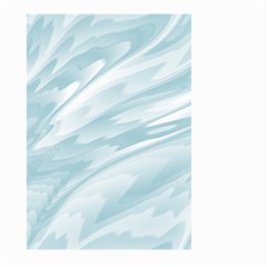 Light Blue Feathered Texture Large Garden Flag (two Sides) by SpinnyChairDesigns