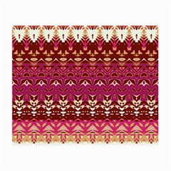 Boho Fuschia And Gold Pattern Small Glasses Cloth by SpinnyChairDesigns