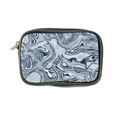 Faded Blue Abstract Art Coin Purse by SpinnyChairDesigns