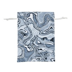 Faded Blue Abstract Art Lightweight Drawstring Pouch (s) by SpinnyChairDesigns