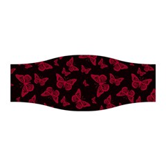 Red And Black Butterflies Stretchable Headband by SpinnyChairDesigns