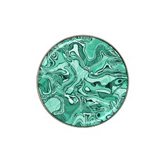 Biscay Green Swirls Hat Clip Ball Marker (10 Pack) by SpinnyChairDesigns