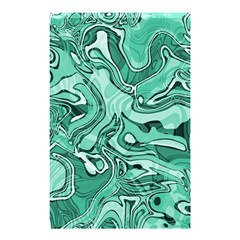 Biscay Green Swirls Shower Curtain 48  X 72  (small)  by SpinnyChairDesigns