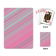 Turquoise And Pink Striped Playing Cards Single Design (rectangle) by SpinnyChairDesigns