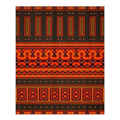 Boho Aztec Rust Orange Color Stripes Shower Curtain 60  X 72  (medium)  by SpinnyChairDesigns