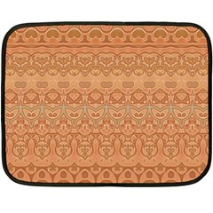 Boho Fancy Peach  Double Sided Fleece Blanket (mini)  by SpinnyChairDesigns