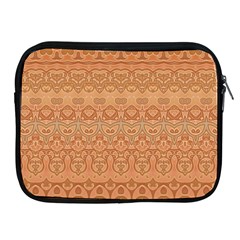 Boho Fancy Peach  Apple Ipad 2/3/4 Zipper Cases by SpinnyChairDesigns