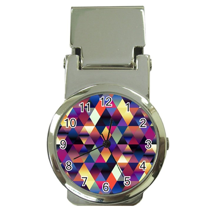 Colorful Geometric  Money Clip Watches