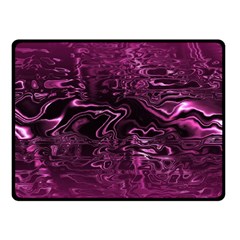 Magenta Black Swirl Fleece Blanket (small) by SpinnyChairDesigns