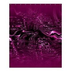 Magenta Black Swirl Shower Curtain 60  X 72  (medium)  by SpinnyChairDesigns