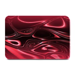 Crimson Red Black Swirl Plate Mats by SpinnyChairDesigns