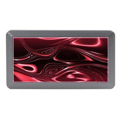 Crimson Red Black Swirl Memory Card Reader (mini)